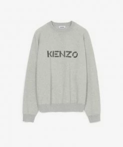 Kenzo (pale Grey Logo Jumper) New Arrivals