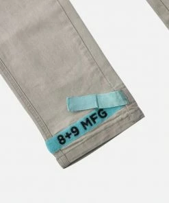 Eight & Nine (grey/teal Strapped Slim Utility Wash Jean) 7 Eight & Nine (grey/teal Strapped Slim Utility Wash Jean)