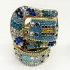 B.B Simon (turquoise/royal Blue Crystal Belts)