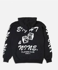 New Arrivals Eight & Nine (black Dice Fleece Hoodie)
