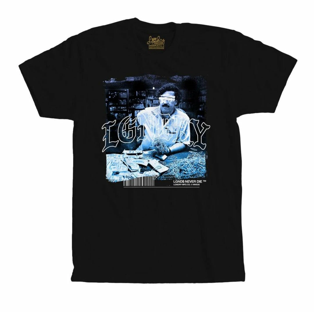 Lgndry (blue/black “Pablo T-shirt) 3 Lgndry (blue/black “Pablo T-shirt)