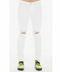 New Arrivals Cult Of Individuality (white Punk Super Skinny Stretch Jean)