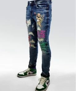 Preme Denim (blue Angle Wash Jean) New Arrivals