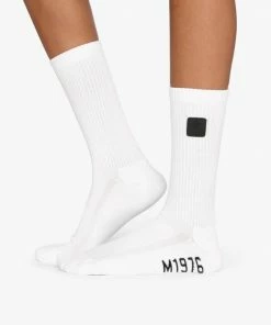 MCM (white 1976 Logo Plate Socks)
