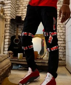 Preme Denim (black/red “preme Cargo Jean) New Arrivals