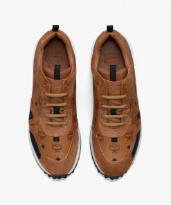 MCM (Women's Mach Brown 76 Sneakers In Visetos)