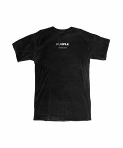 New Arrivals Purple Brand (black Textured Jersey Tee Wire T-shirt)