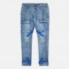 Eight & Nine (blue/ Baby Royal Blue Strapped Slim Utility Wash Jean)