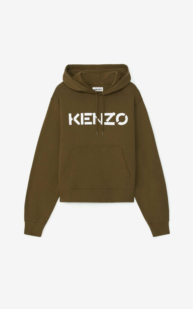 Kenzo (olive “kenzo Logo Hoodie) 3 Kenzo (olive “kenzo Logo Hoodie)