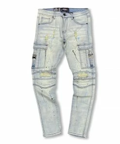 Denimicity (men’s Light Blue Sky/ Black Cargo Jean)