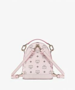 Mcm (pink Small Patricia Backpack In Visetos) 9 Mcm (pink Small Patricia Backpack In Visetos)
