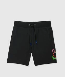 Psycho Bunny (black Mens Leo Bunny Short)