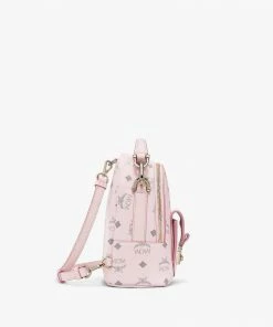 Mcm (pink Small Patricia Backpack In Visetos) 8 Mcm (pink Small Patricia Backpack In Visetos)