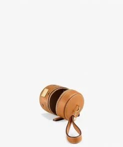 Mcm (cognac Mini Cylinder Crossbody In Visetos) New Arrivals