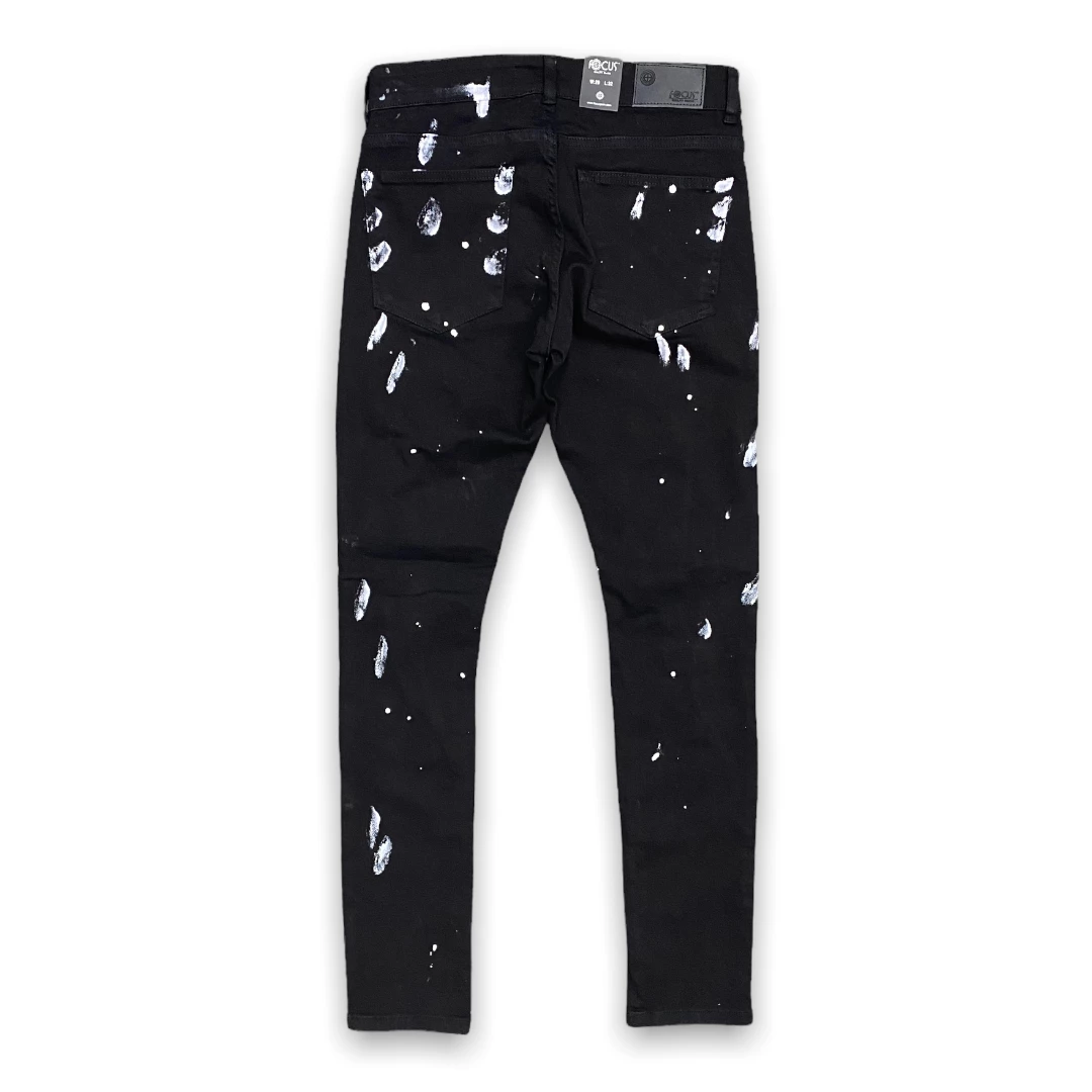 Focus Denim (black /red Cut Patch Jean) 4 Focus Denim (black /red Cut Patch Jean)