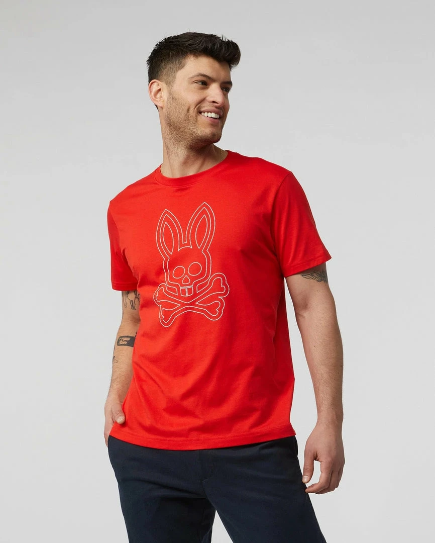 New Arrivals Psycho Bunny (mens Red Spice Larkin Big Bunny T-shirt) 3 New Arrivals Psycho Bunny (mens Red Spice Larkin Big Bunny T-shirt)
