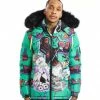Reelistik Nyc (Green /black “magic Bubble Jacket)