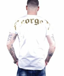 Avenue George (White /Gold Crewneck T-shirts)