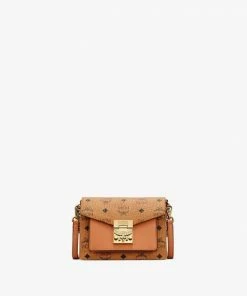 New Arrivals Mcm (cognac Patricia Crossbody In Visetos Bag)