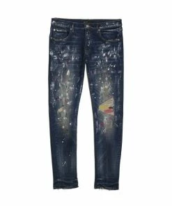 New Arrivals Purple Brand (blue Multicolor Repair Stitch Jean)