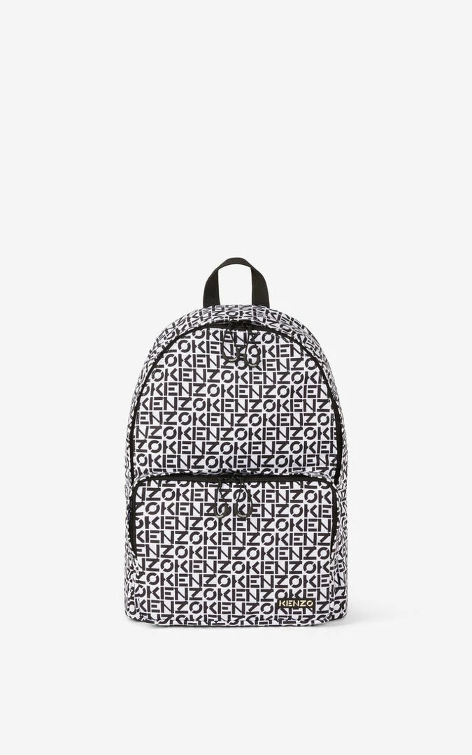 Kenzo (white/black “kenzo Repeat Backpack) New Arrivals 3 Kenzo (white/black “kenzo Repeat Backpack) New Arrivals