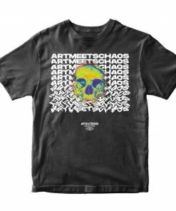 ARTMEETSCHAOZ Artmeetschaos (black “ Radioactive Chaos Crewneck T-shirt )