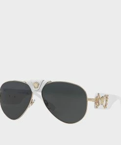 Versace (white Baroque Sunglasses)