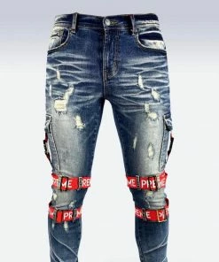 Preme Denim (blue/red Stripe Preme Jean)