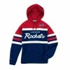 Mitchell & Ness (Royal Blue/red Huston Rocket Hoodie)