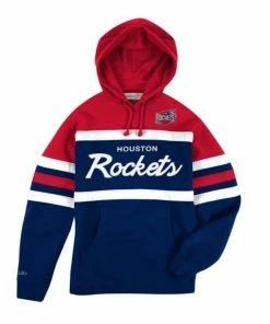 Mitchell & Ness (Royal Blue/red Huston Rocket Hoodie)