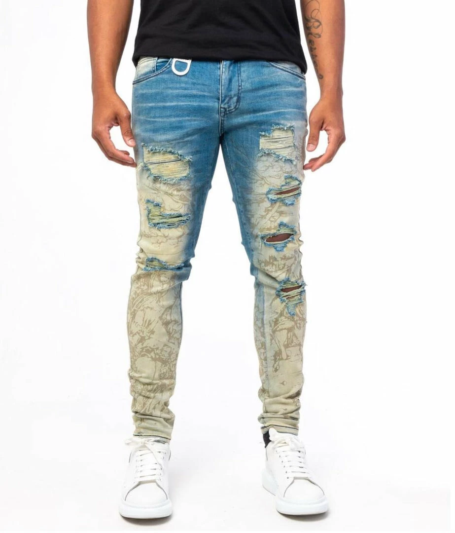 Gala (blue “barbarin Printed Jean) 3 Gala (blue “barbarin Printed Jean)