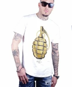 Avenue George (White /Gold Crewneck T-shirts)