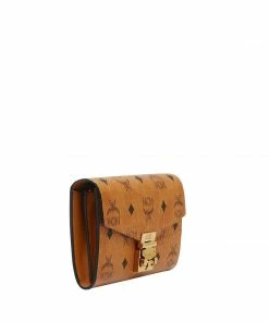 New Arrivals Mcm (cognac Small Patrick Crossbody Wallet In Visetos)