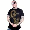 New Arrivals Avenue George (black/gold Crewneck T-shirts)
