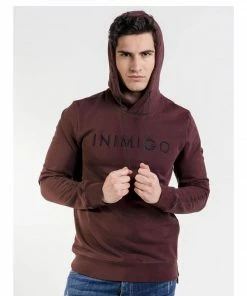 Inimigo (burgundy Hoodie)