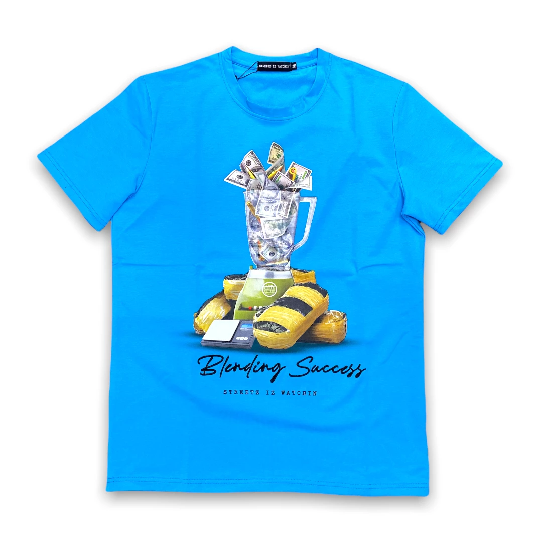 Streetz Iz Watchin (blue “blending Success T-shirt) New Arrivals 3 Streetz Iz Watchin (blue “blending Success T-shirt) New Arrivals