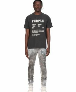 New Arrivals Purple Brand (white Soft Wax Paint Jean)