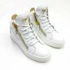 Giuseppe Zanotti (female White/gold Kriss Mid Top Sneaker)