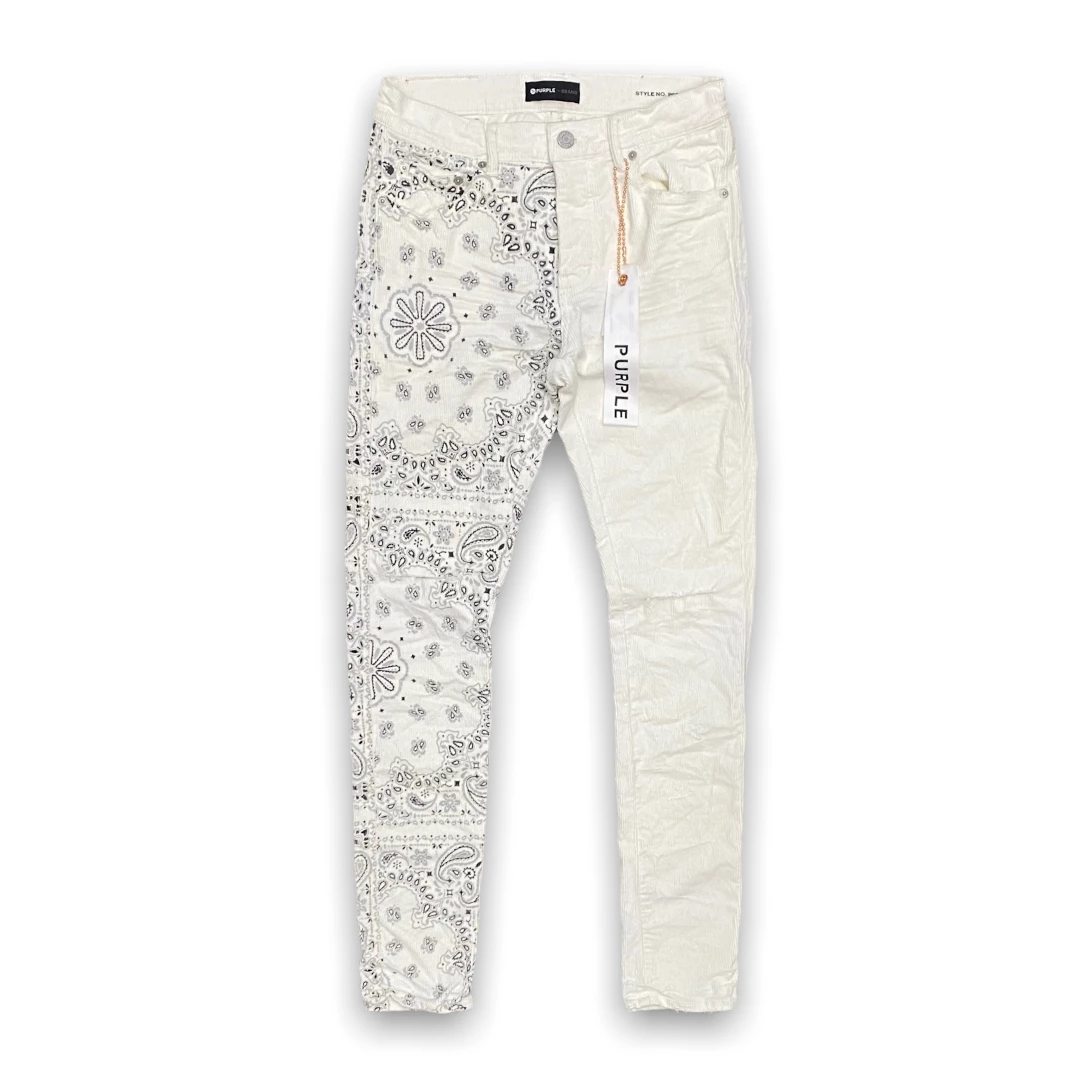 Purple Brand (corduroy Bandana Print Ecru Jean) New Arrivals 3 Purple Brand (corduroy Bandana Print Ecru Jean) New Arrivals