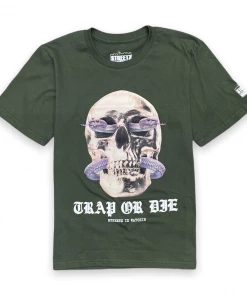 Streetz Iz Watchin Streetz Is Watchin (olive “skull Snake T-shirt) New Arrivals
