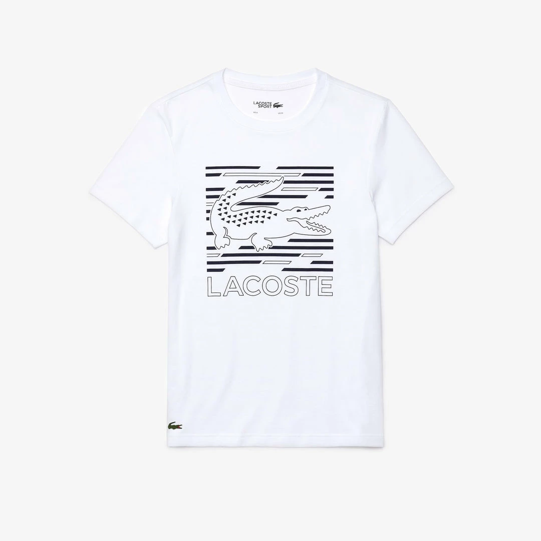 Lacoste (Mens White Sport Ultra-dry Graphic T-shirt) 3 Lacoste (Mens White Sport Ultra-dry Graphic T-shirt)