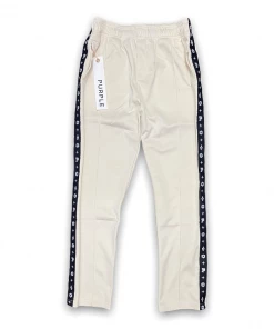 New Arrivals Purple Brand ( Black/cream Monogram Raglan Track Pant)