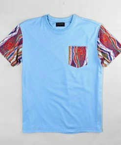 Coogi Australia (sky Blue Og Patch Work Crewneck T-shirt) New Arrivals