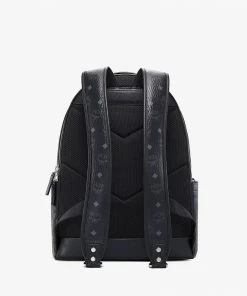 Mcm (black Large Stark Backpack In Visetos)