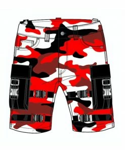 New Arrivals Preme Denim (red Camo Cargo Short)