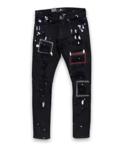 Focus Denim (black /red Cut Patch Jean)