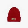 Lacoste (red Burgundy Beanie Blend Knit Cap)