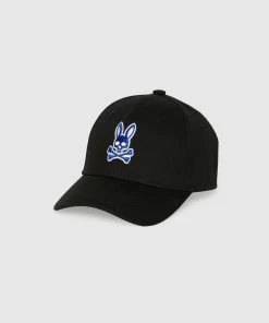 New Arrivals Psycho Bunny (black Mens Larkin Baseball Cap)