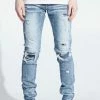 Crysp Denim (Blue/dark Blue Cut Wash Jean -108)