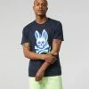 Psycho Bunny (mens Navy Lamport Graphic T-shirt)